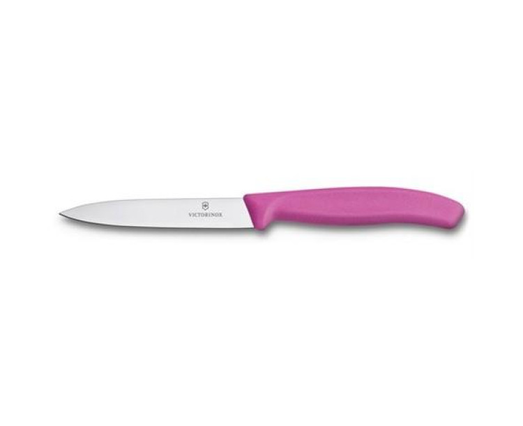 VICTORINOX SOYMA BIÇAĞI 10CM DÜZ PEMBE SİVRİ UÇ 6.7706.L115