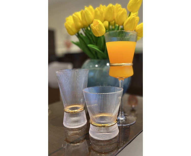 STATTLICH Clear Optic Yaldızlı Bardak Seti 18 Parça