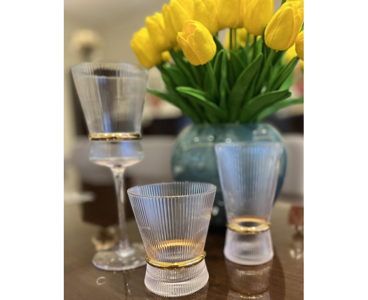 STATTLICH Clear Optic Yaldızlı Bardak Seti 18 Parça