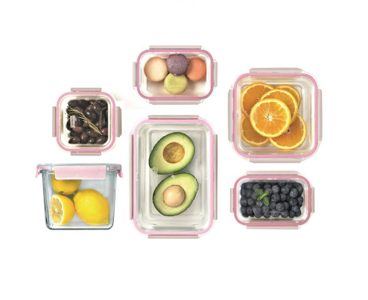 GLASSLOCK DİKDÖRTGEN SAKLAMA KABI 400ML D-MCRB040