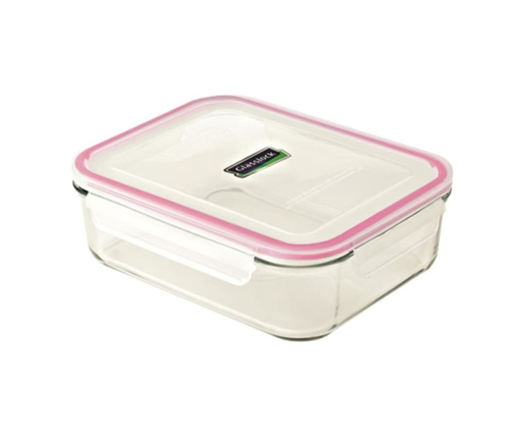 GLASSLOCK DİKDÖRTGEN CAM SAKLAMA KABI 715ML D-MCRB071