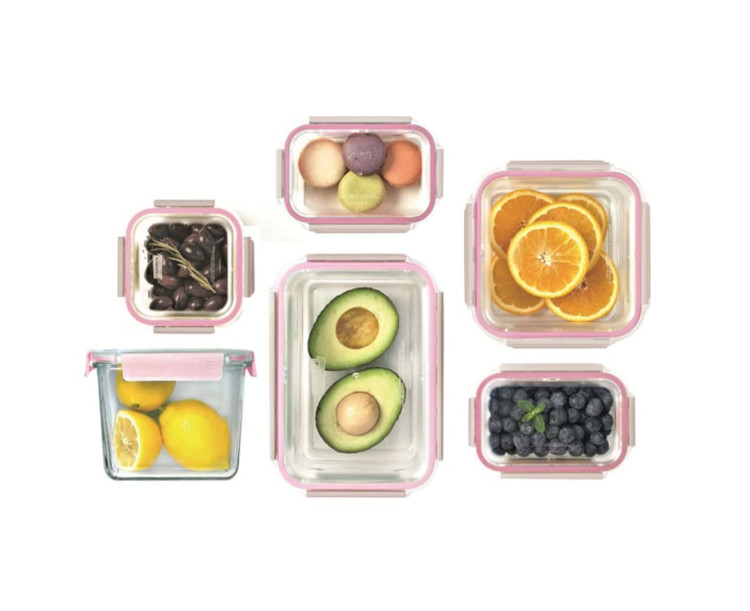 GLASSLOCK DİKDÖRTGEN CAM SAKLAMA KABI 715ML D-MCRB071