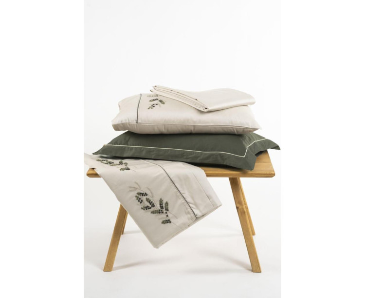 ECOCOTTON DERİN Çİft Kişilik Nevresim Takımı Yeşil 200*220