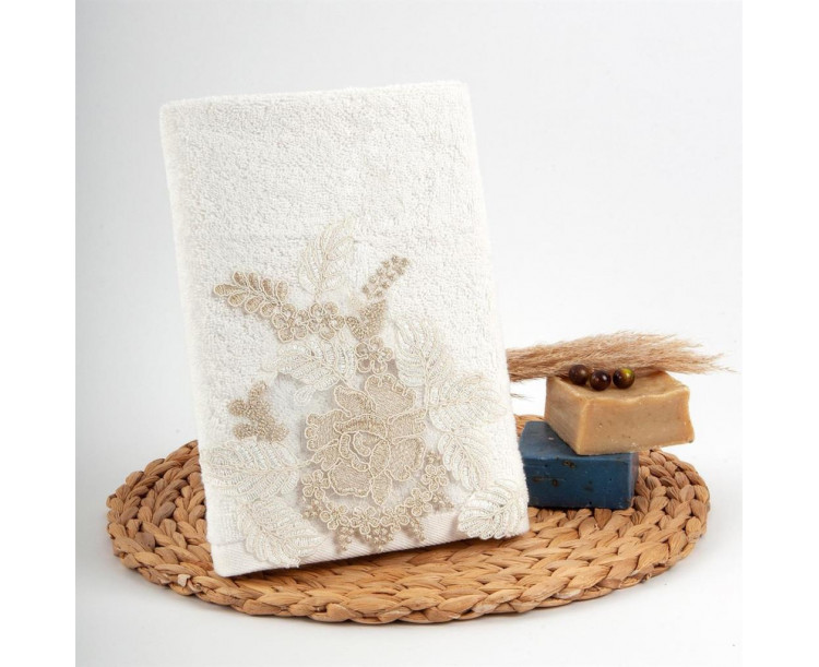 Nazik Floransa 30*50 cm Havlu KREM