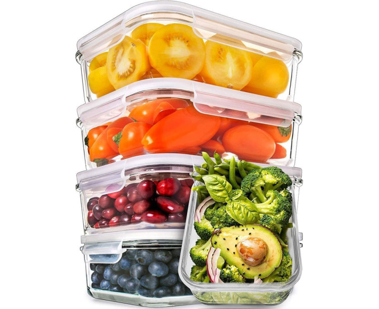 GLASSLOCK DİKDÖRTGEN CAM SAKLAMA KABI 715ML D-MCRB071