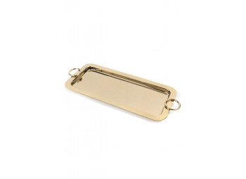 MİKASA MOOR Gold Dikdörtgen Tepsi 42*19*2 Cm 335731