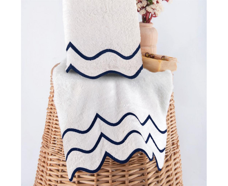 ROYAL NAZİK Helena Havlu Lacivert 30*50