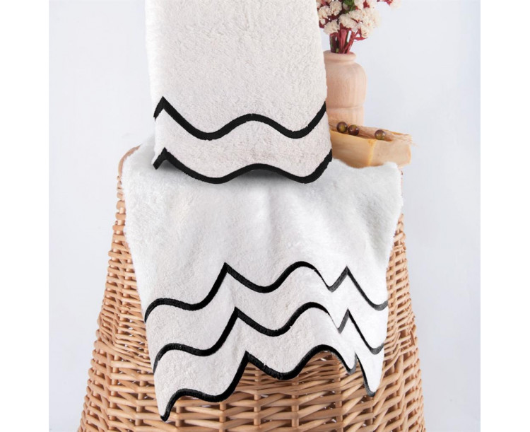 ROYAL NAZİK Helena Havlu Siyah 30*50