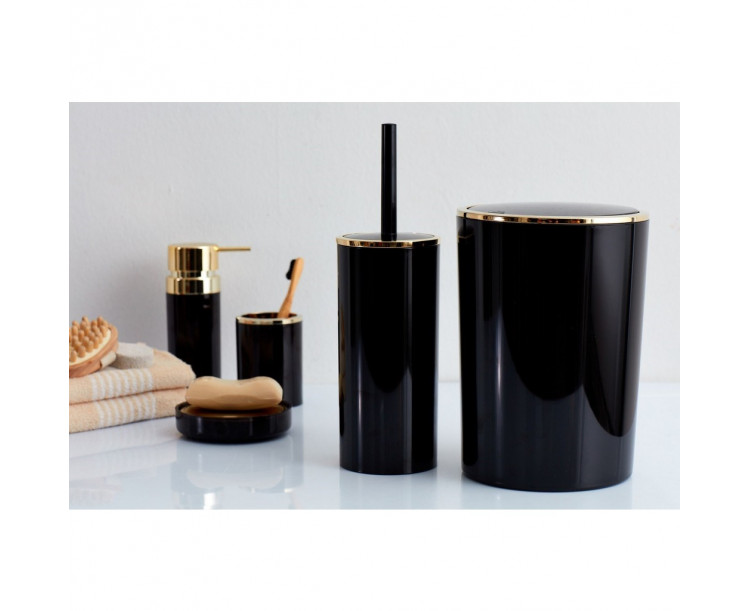 Primanova Lenox Sabunluk Siyah Altın M-E32-06-A