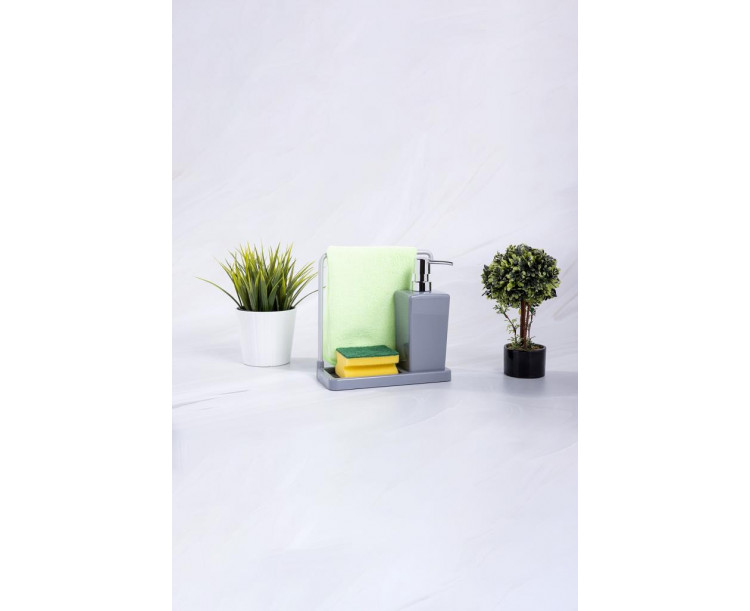 Primanova Luna Mutfak Sıvı Sabunluk Gri M-E56-07