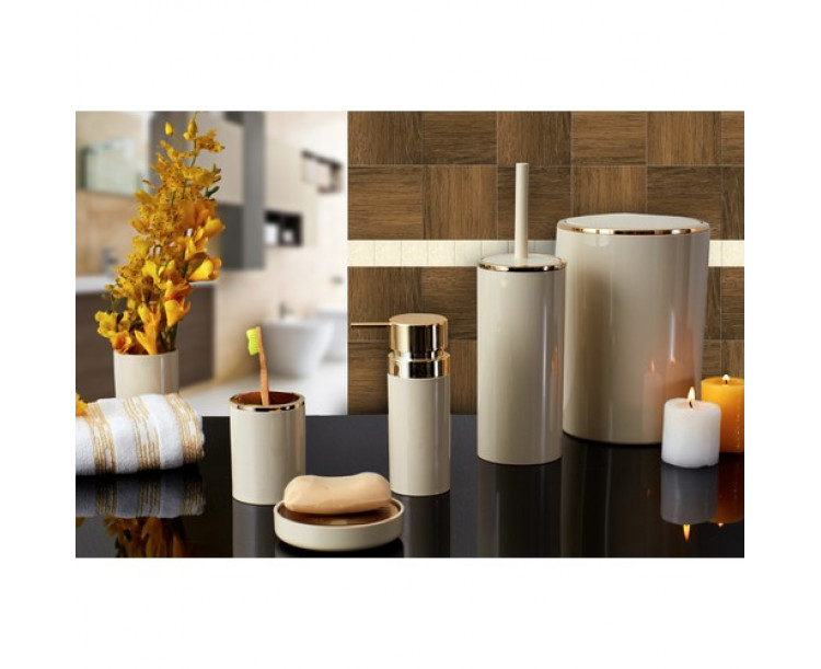 Primanova Lenox 5 Parça Banyo Seti Bej-Altın M-SAS03-09A