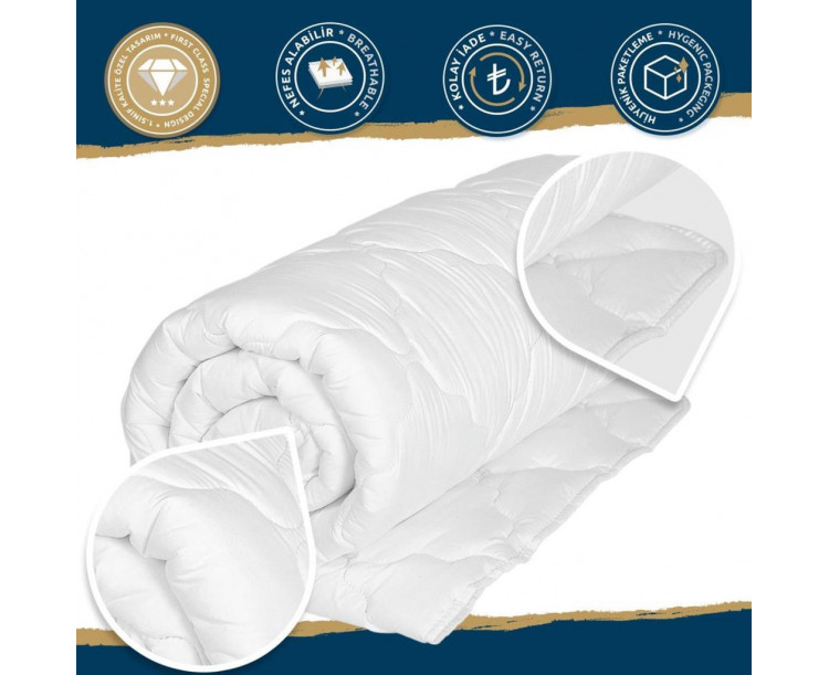 ROYAL NAZİK Microfiber Yorgan Biyeli Çift Kişilik 195*215