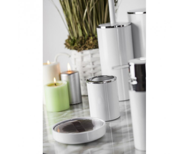 Primanova Lenox 5 Parça Banyo Seti Beyaz Krom M-SAS03-01