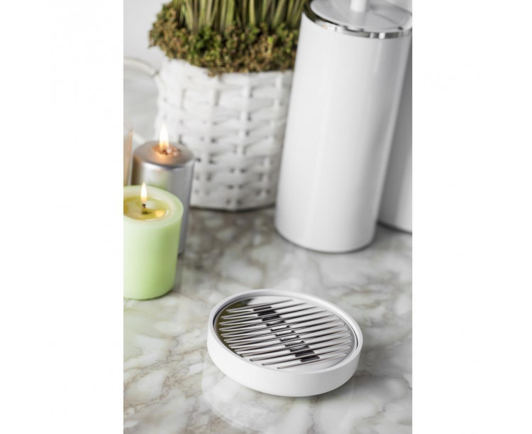 Primanova Lenox 5 Parça Banyo Seti Beyaz Krom M-SAS03-01