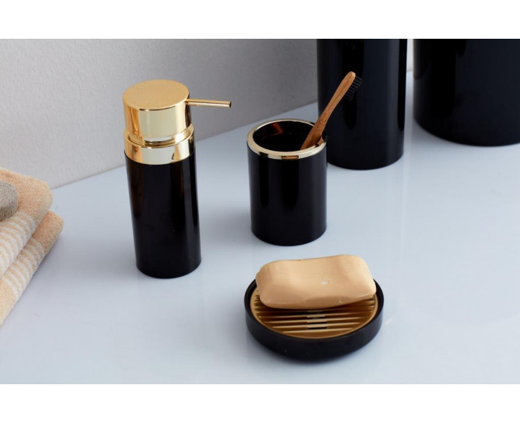 Primanova Lenox Diş Fırçalık Siyah Altın M-E33-06-A