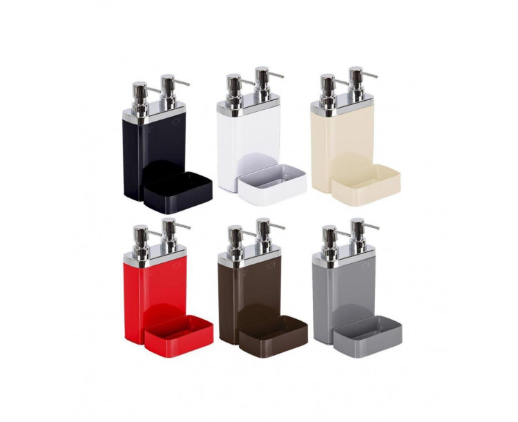 Primanova Viva Süngerlikli 2'li Sıvı Sabunluk Siyah M-E10-06