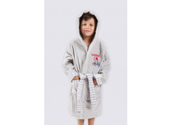 ECOCOTTON Racer Çocuk Bornoz Gri 13*14 Yaş