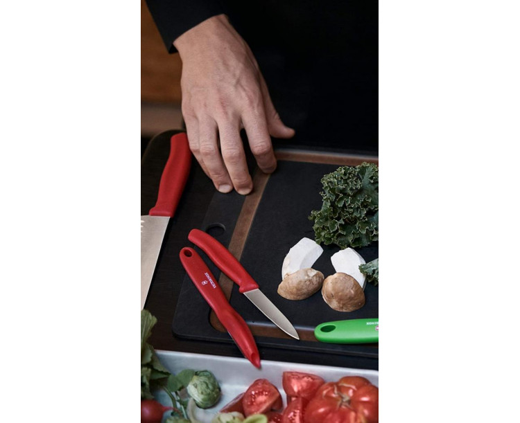 ​​​​​​​​​​​​​​​Victorinox 6.7631 8cm Tırtıklı Soyma Bıçak Kırmızı Sivri