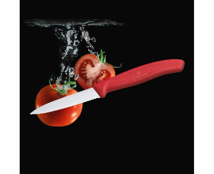 ​​​​​​​​​​​​​​​Victorinox 6.7631 8cm Tırtıklı Soyma Bıçak Kırmızı Sivri