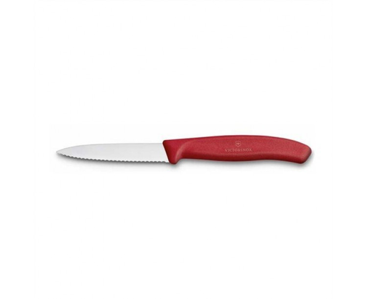 ​​​​​​​​​​​​​​​Victorinox 6.7631 8cm Tırtıklı Soyma Bıçak Kırmızı Sivri