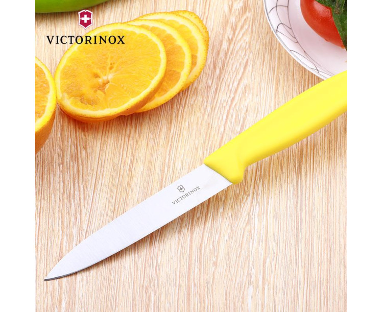 VICTORINOX SOYMA BIÇAĞI SARI 10CM DÜZ SİVRİ UÇ 6.7706.L118