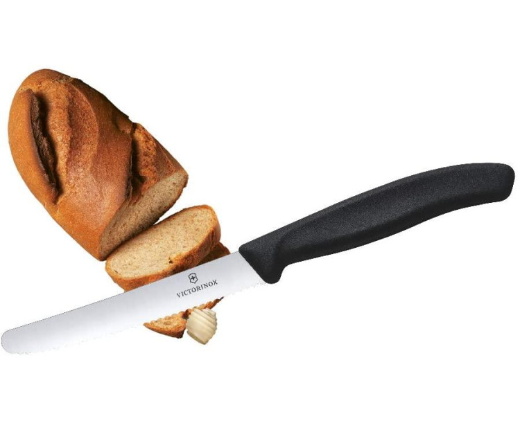 Victorinox 6.7833 11cm Domates-Sosis Bıçak Siyah