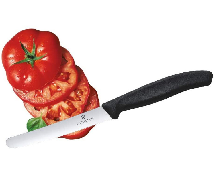 Victorinox 6.7833 11cm Domates-Sosis Bıçak Siyah