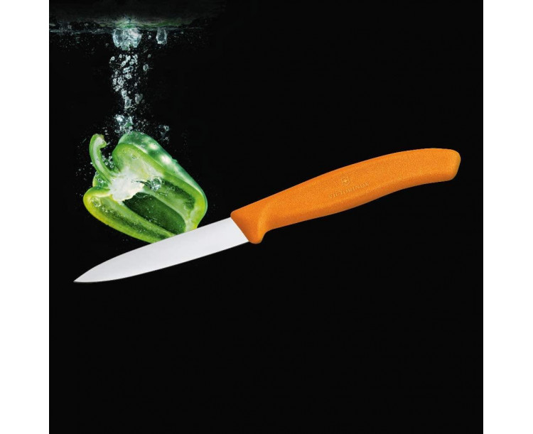Victorinox 8cm Soyma Bıçağı TURUNCU VT6.7606.L119