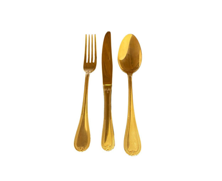 STATTLICH Vismat Elisa Çatal Bıçak Takımı Full Altın 89 Parça