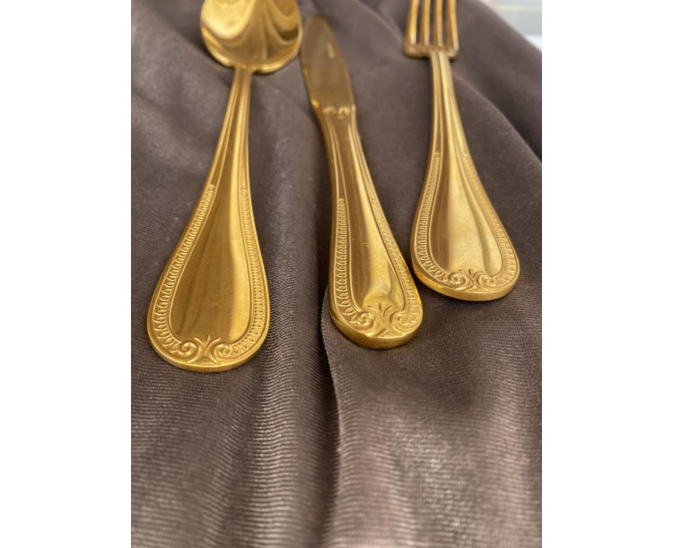 STATTLICH Vismat Elisa Çatal Bıçak Takımı Full Altın 89 Parça