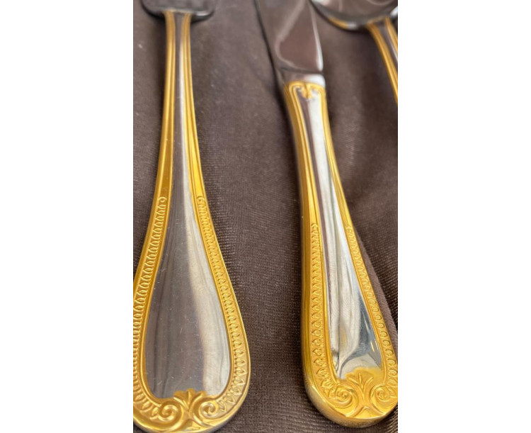 STATTLICH Vismar Elisa Çatal Bıçak Takımı Yarım Altın 89 Parça 